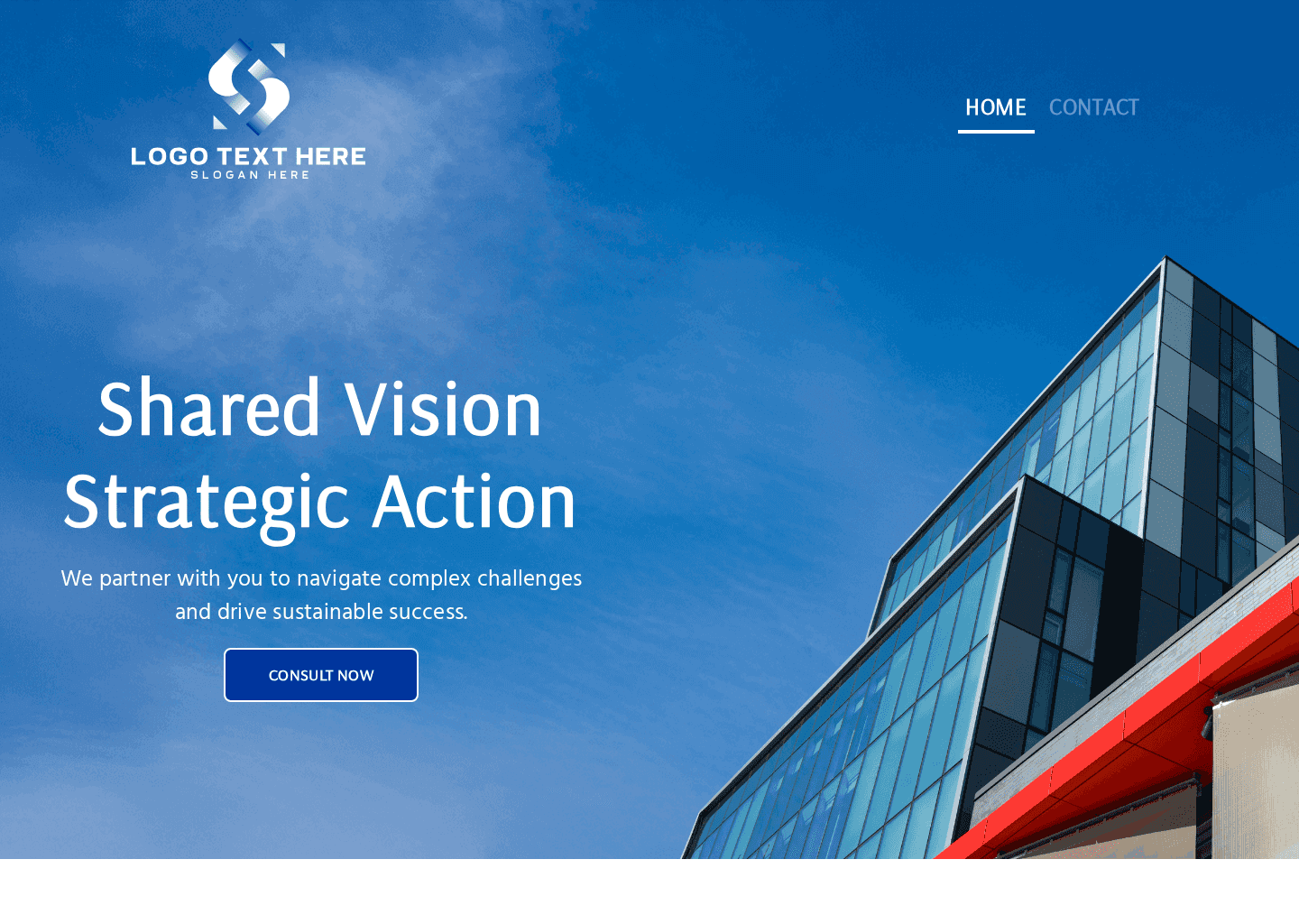 Corporate Consulting Agency Website Preview