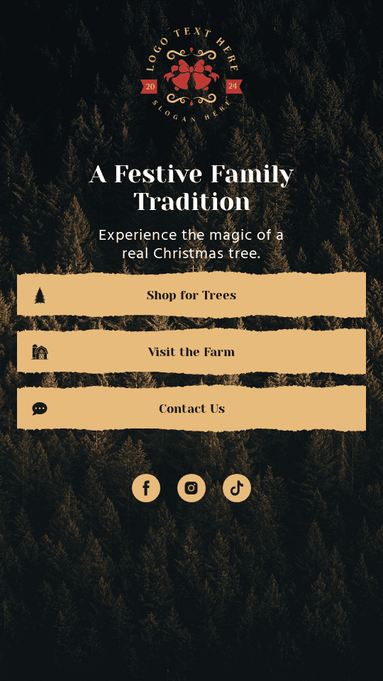 Christmas Tree Shop Link in Bio Preview