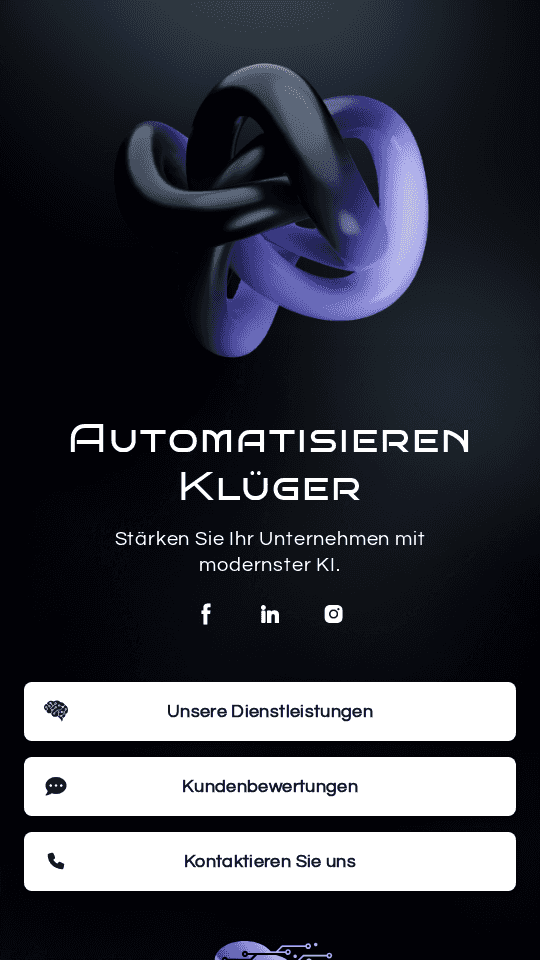 Digitale Automatisierungsdienstleistung Link in Bio