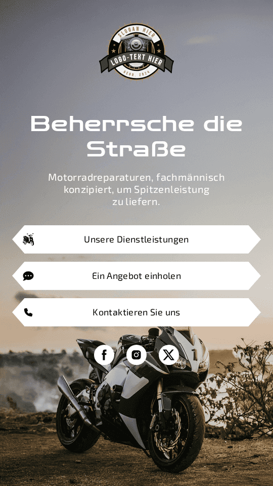 Motorradwerkstatt Link in Bio