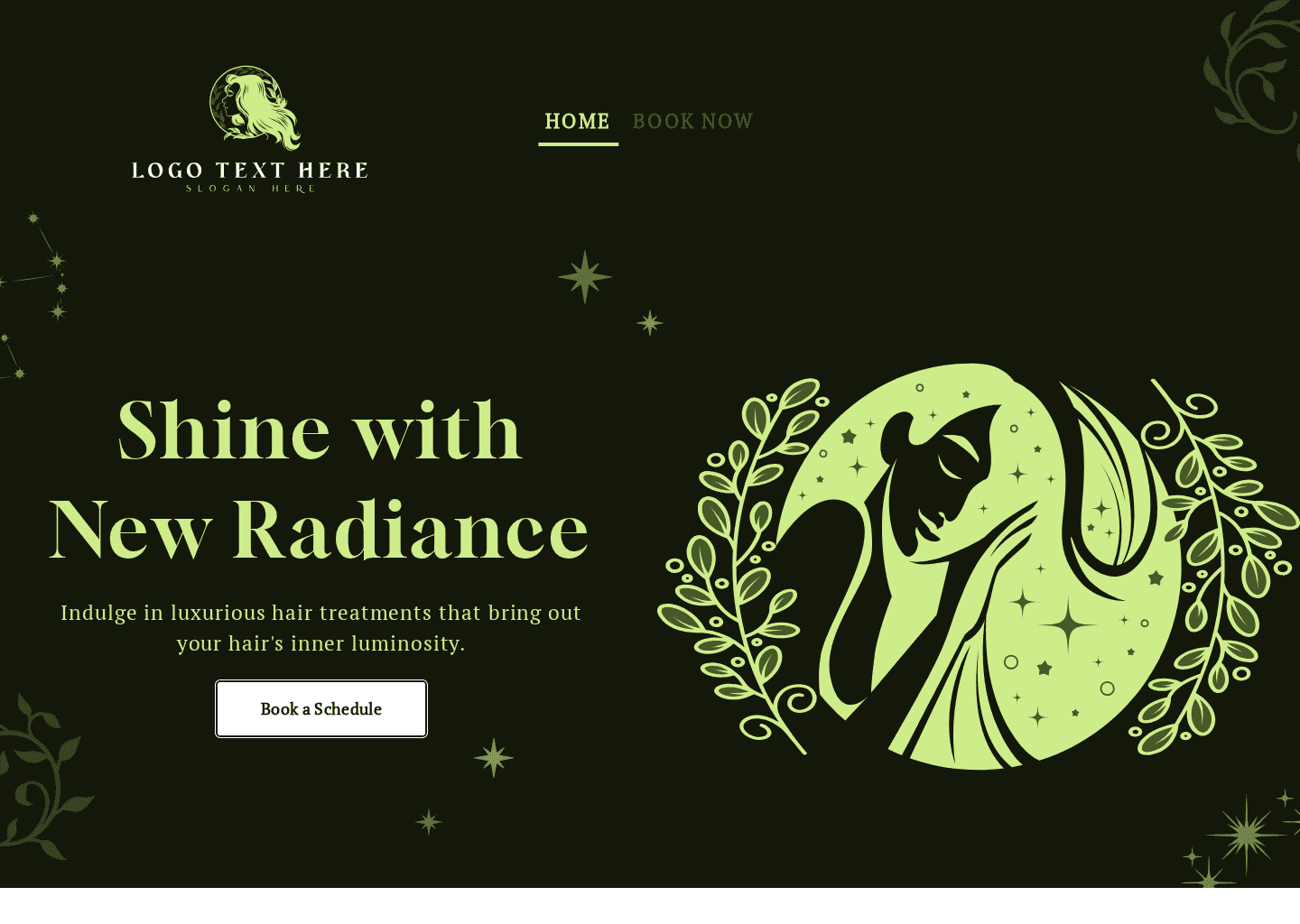 Hair Treatment Service Website Preview