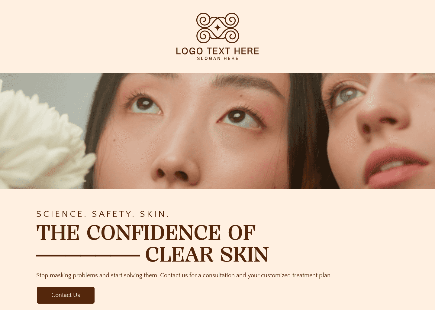 Beauty Skincare Clinic Website Preview