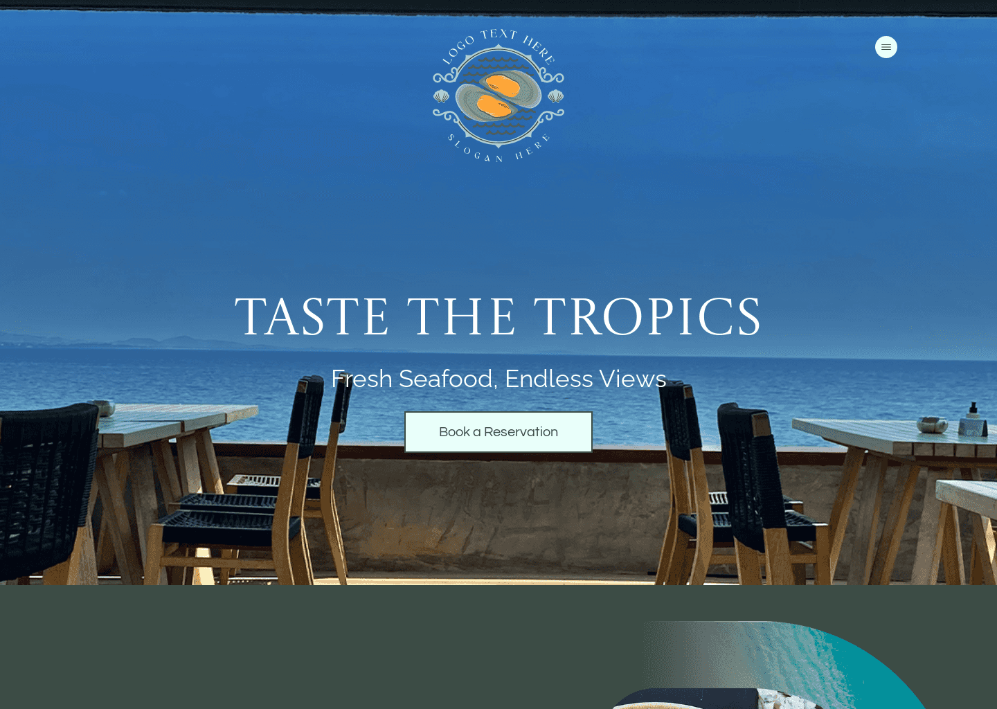 Seaside Seafood Restaurant Website Preview
