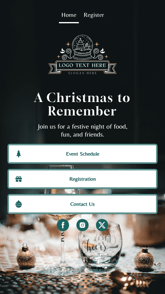 Christmas Dinner Event Link in Bio