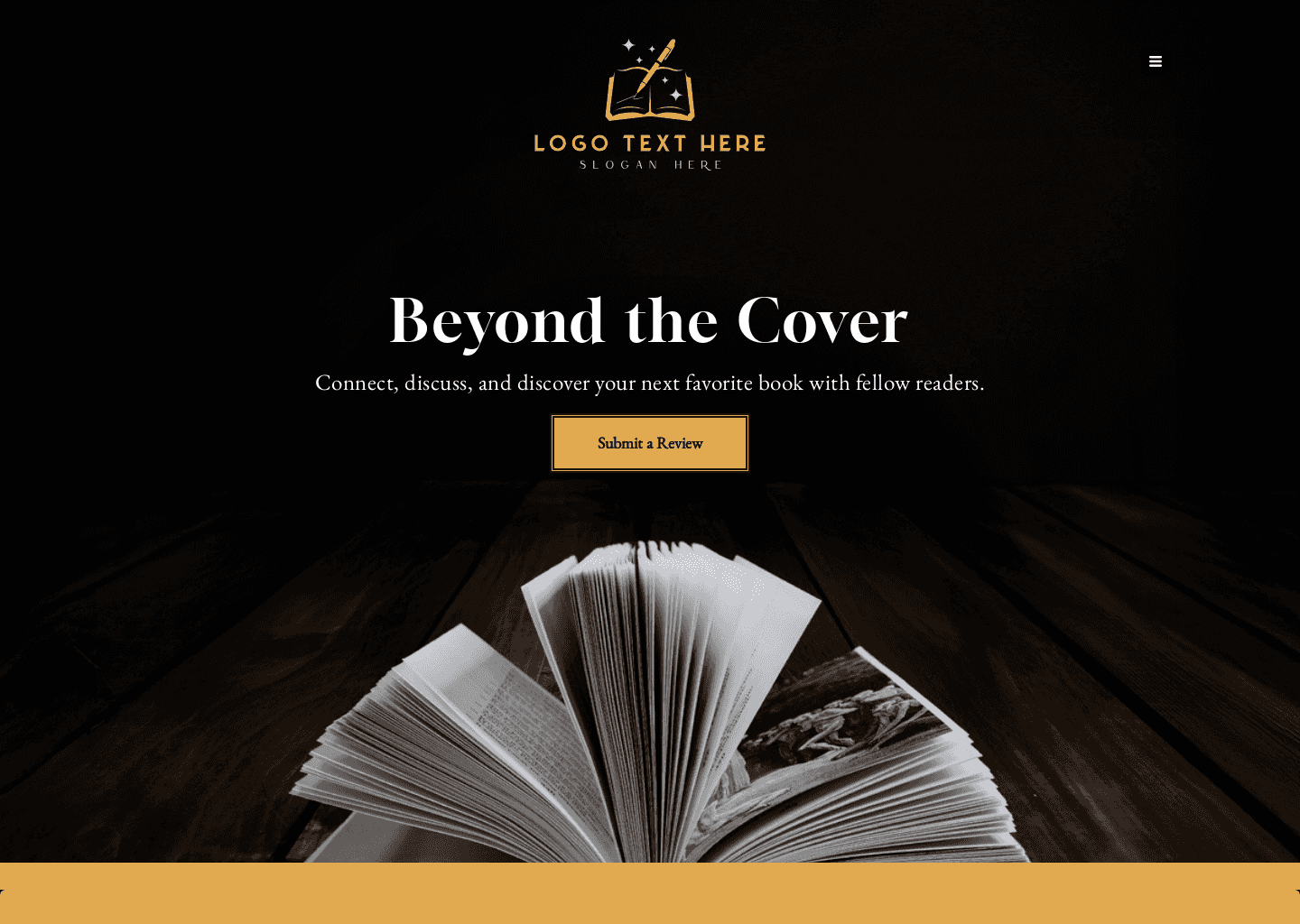 Literature Book Review Website Preview