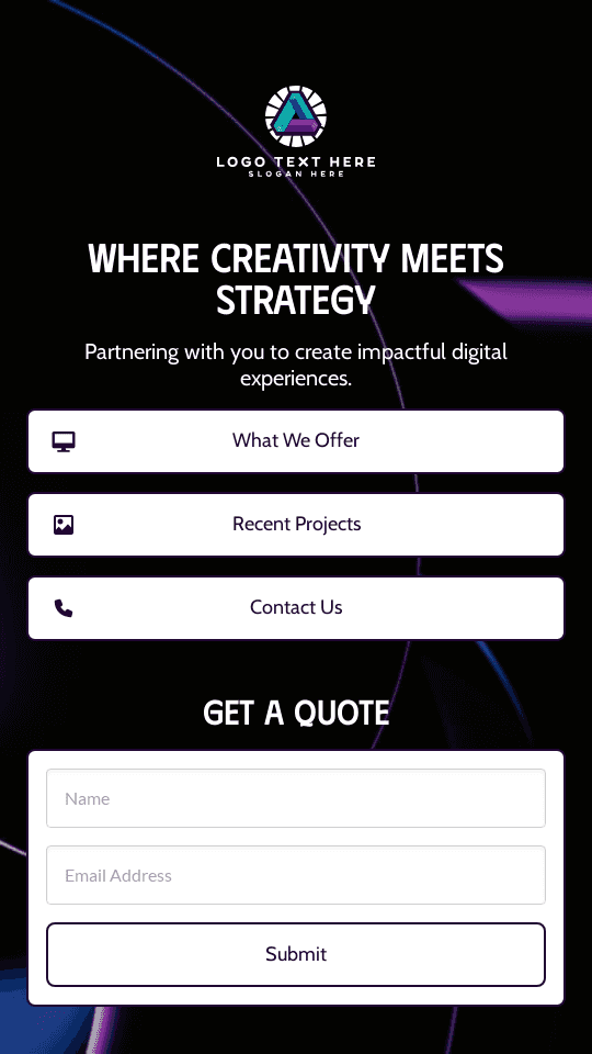 Digital Creative Agency Link in Bio Preview