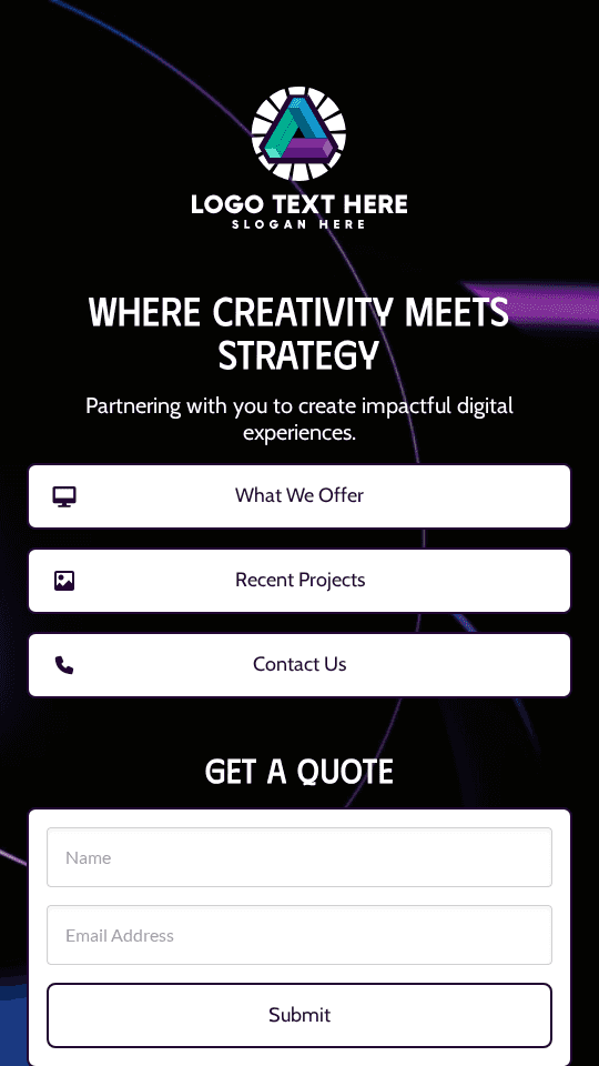 Digital Creative Agency Link in Bio Preview