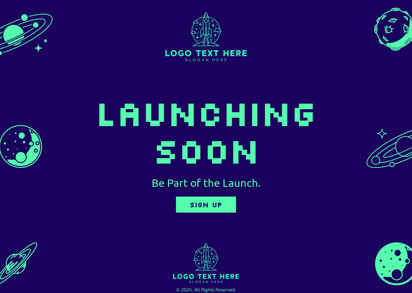 Space Planets Website Preview