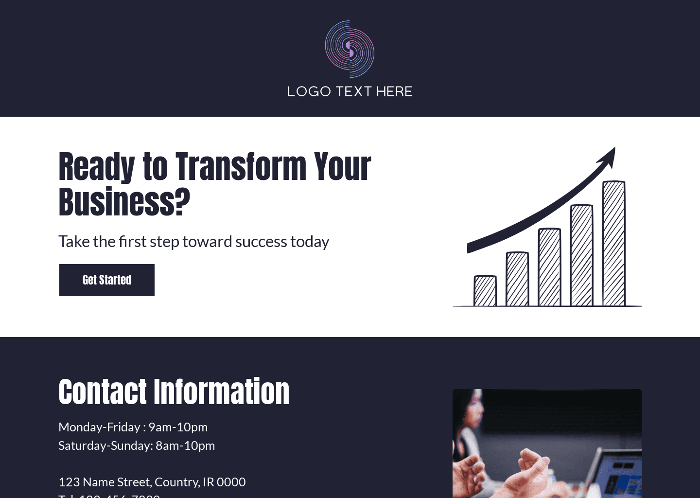 Welcome Business Corporate website design