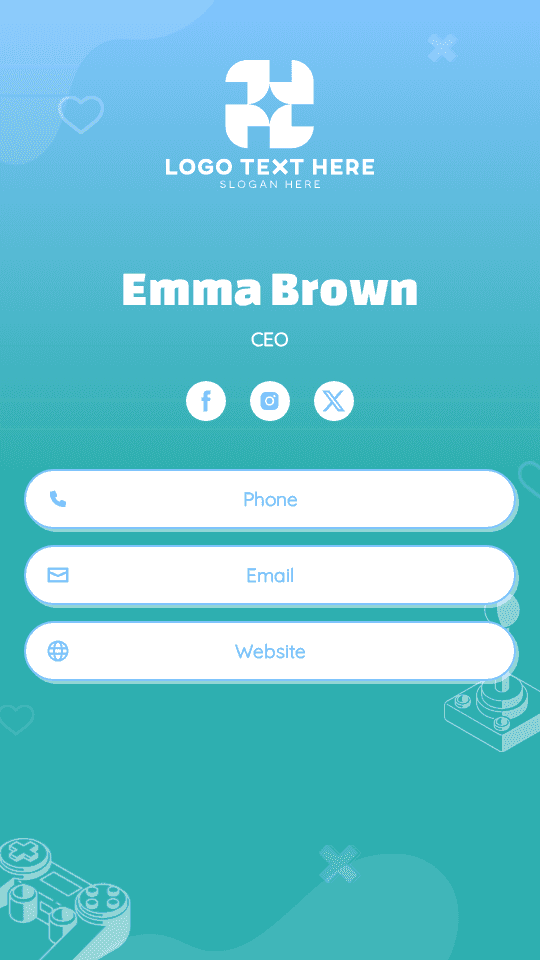 Feminine Games CEO Digital Business Card