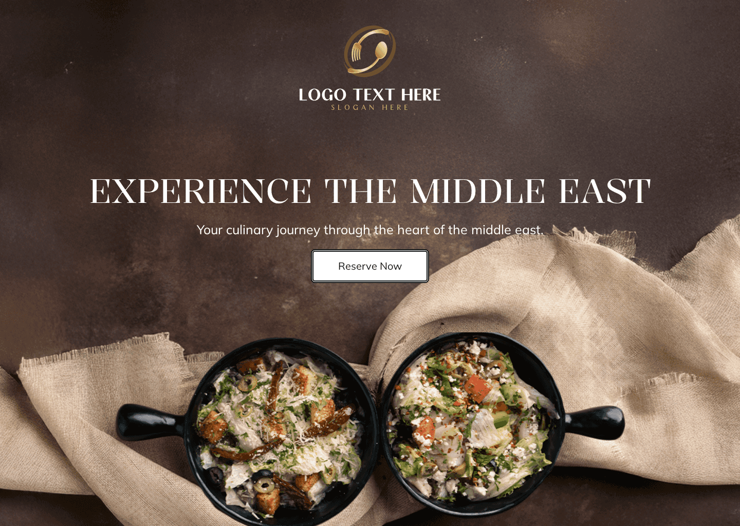 Middle Eastern Restaurant Website Preview