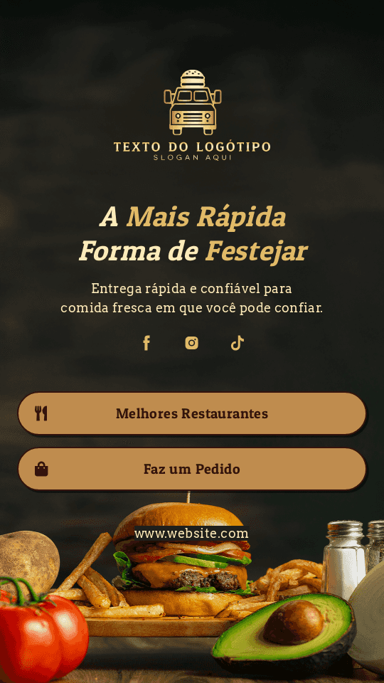 Serviço de Entrega de Comida Website