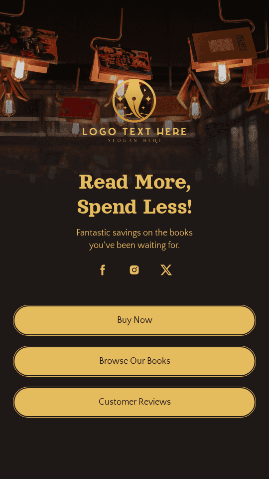 Book Store Sale Link in Bio Preview