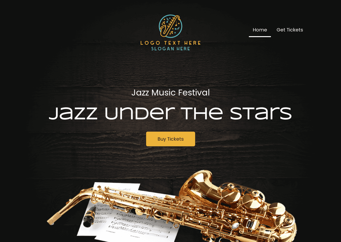 Jazz Music Festival Website Preview