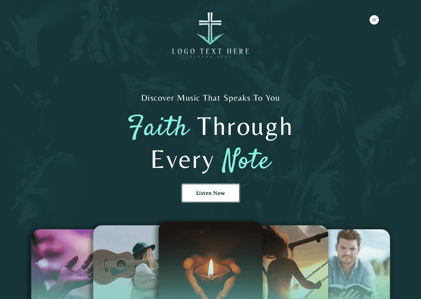 Church Music Playlist Website Preview