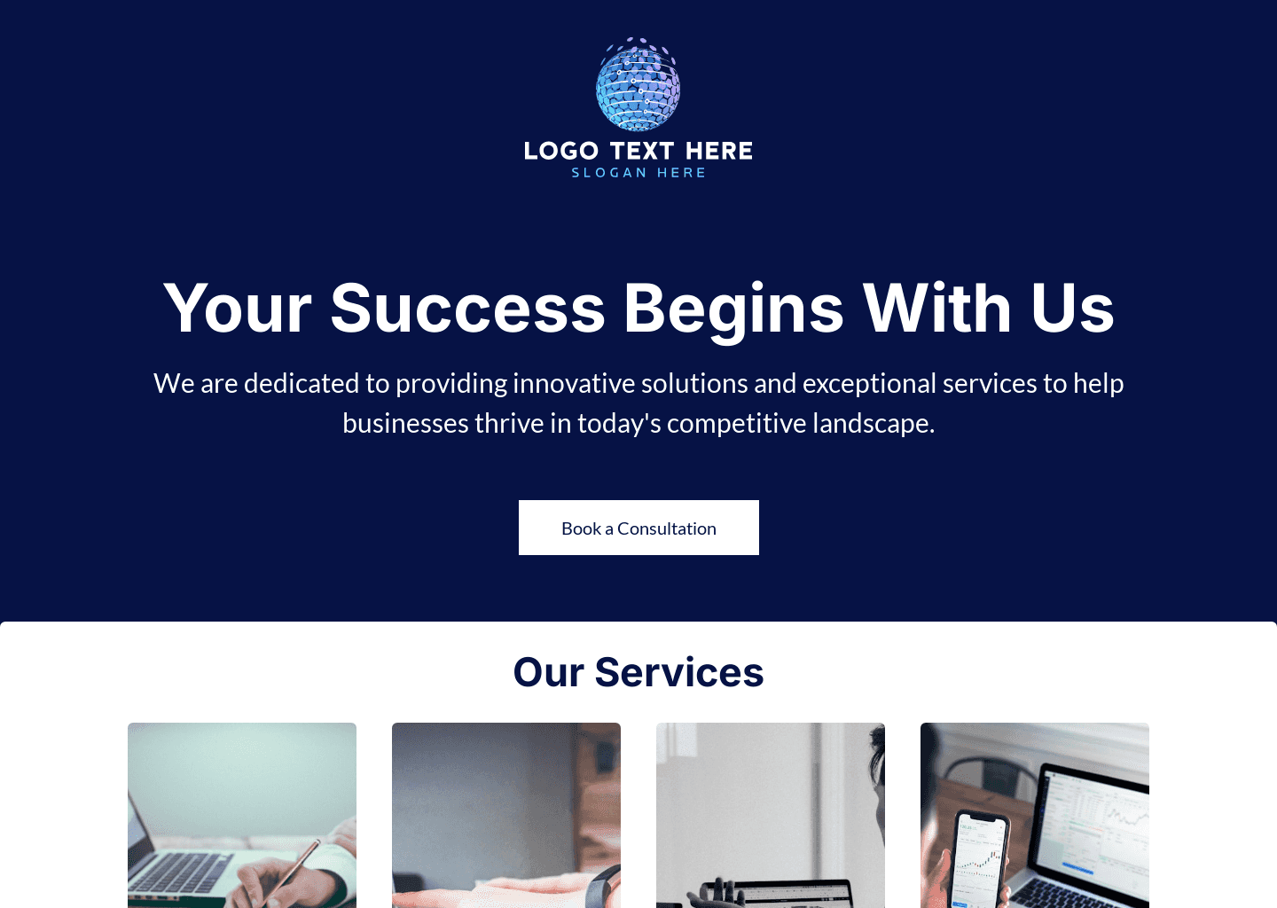 Generic Corporate Business  Website Preview