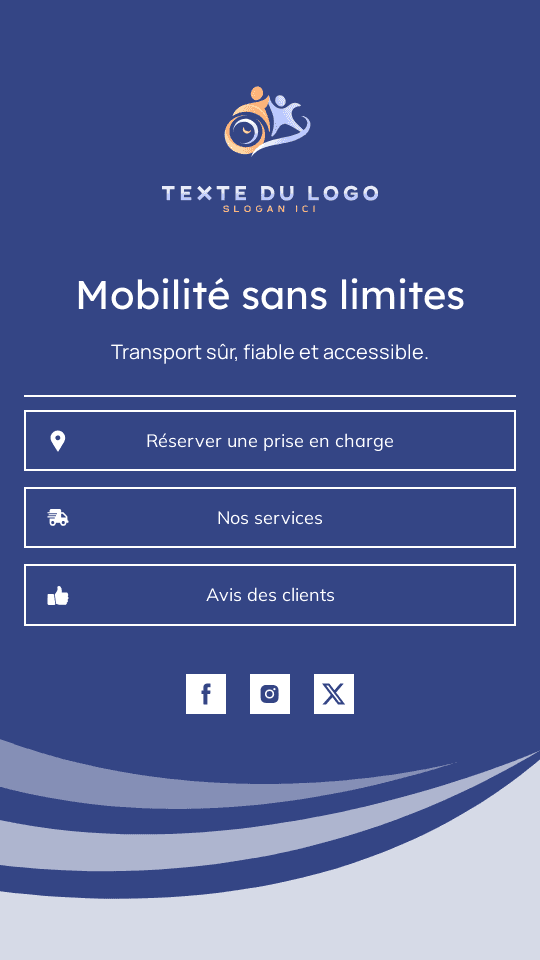 Voiture de transport pour personnes handicapées Website