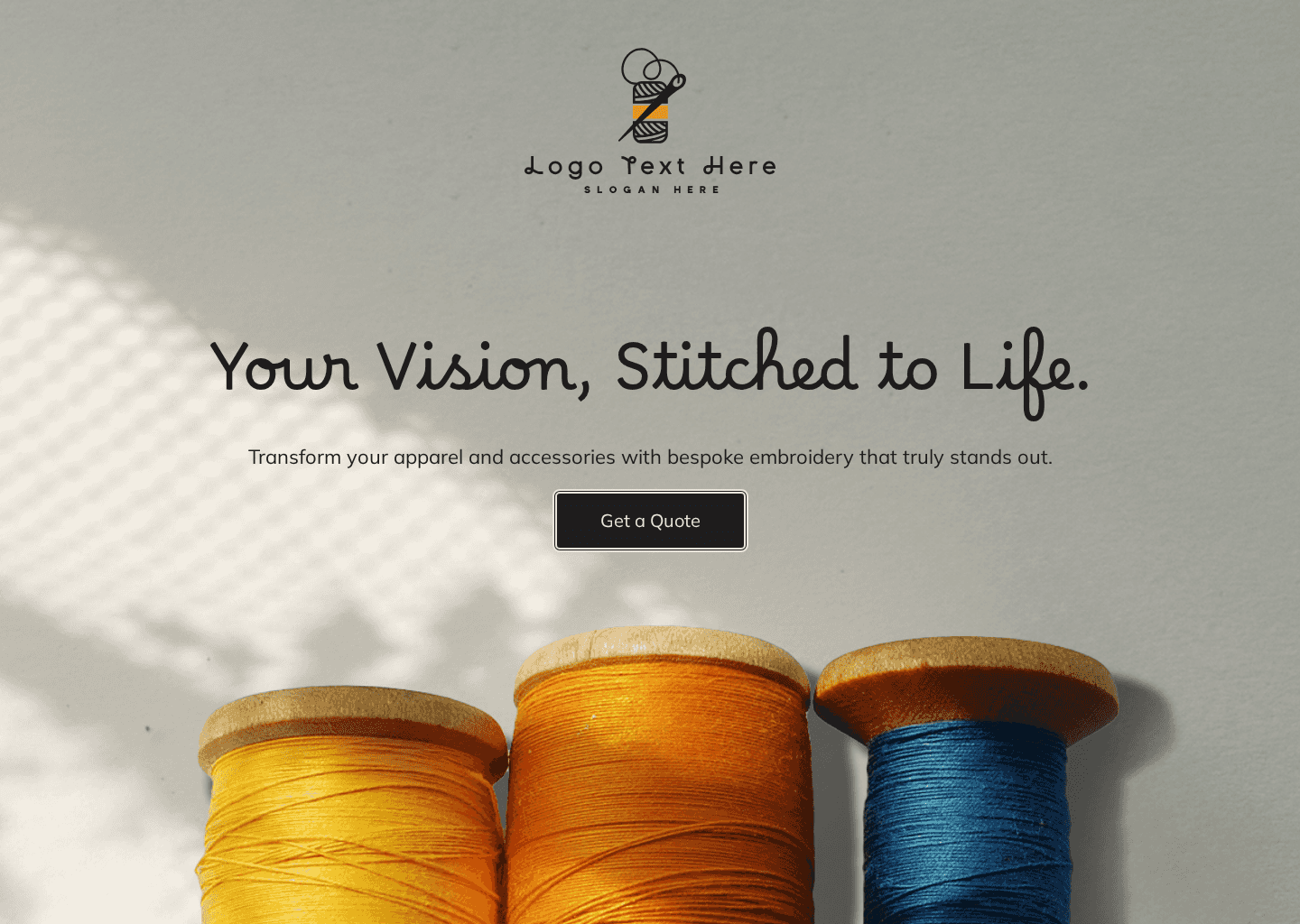 Custom Embroidery Craftsman Website Preview