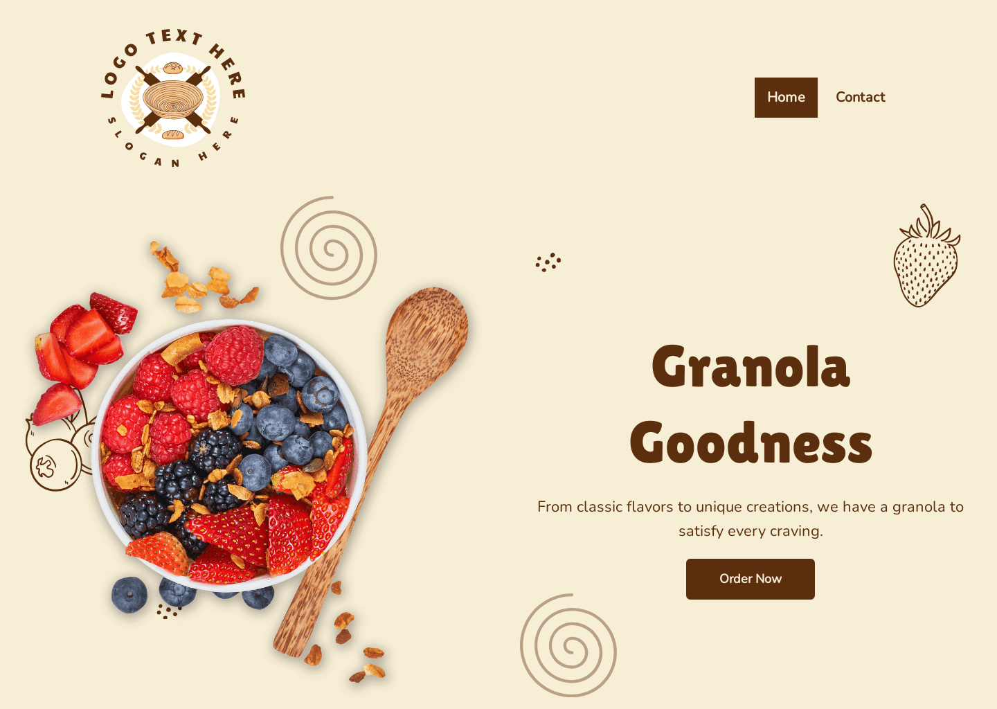Breakfast Granola Shop Website Preview