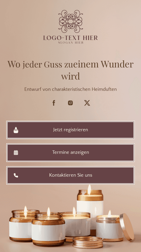 Kerzenherstellungskurs Link in Bio