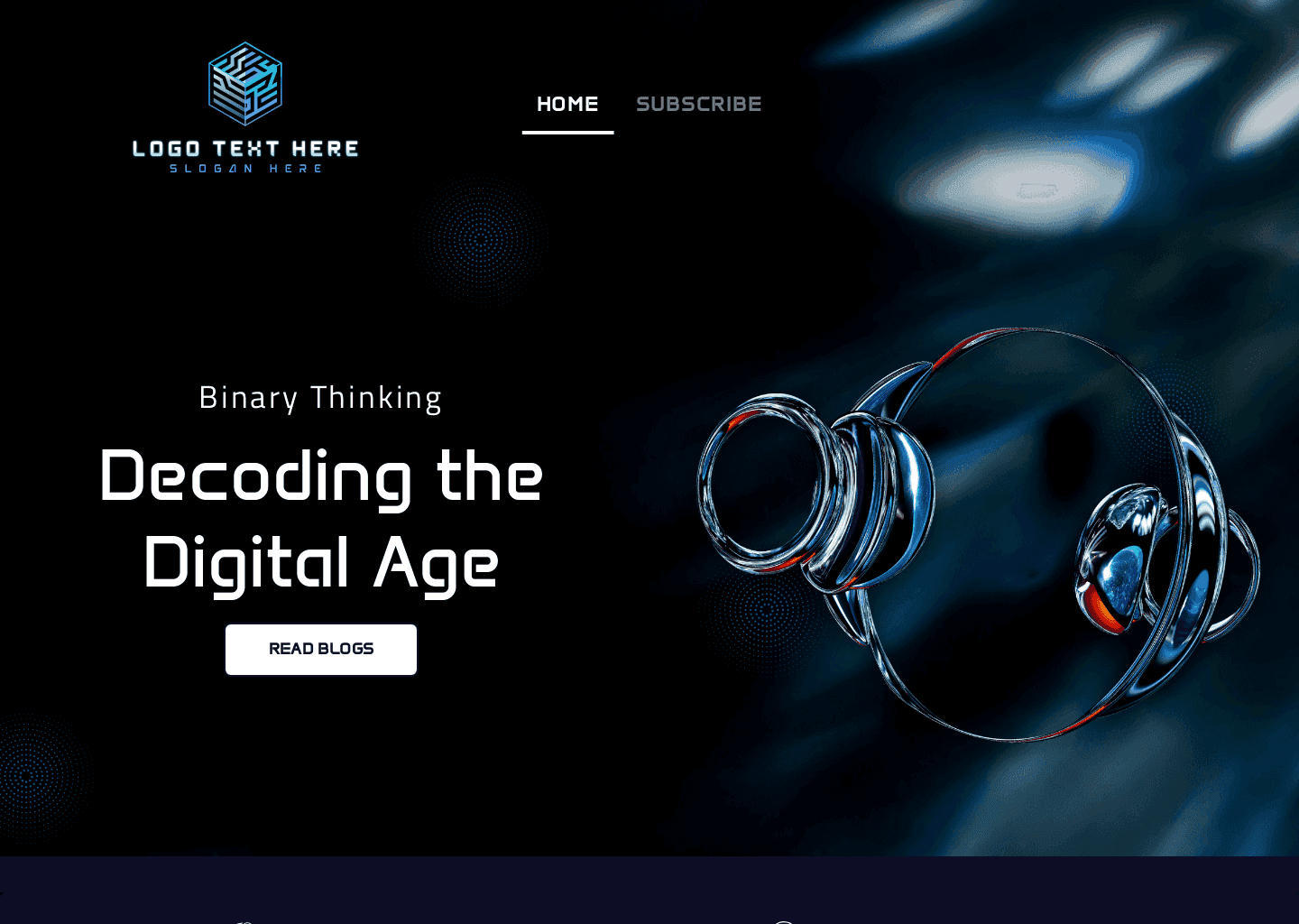 Digital Technology Blog Website Preview