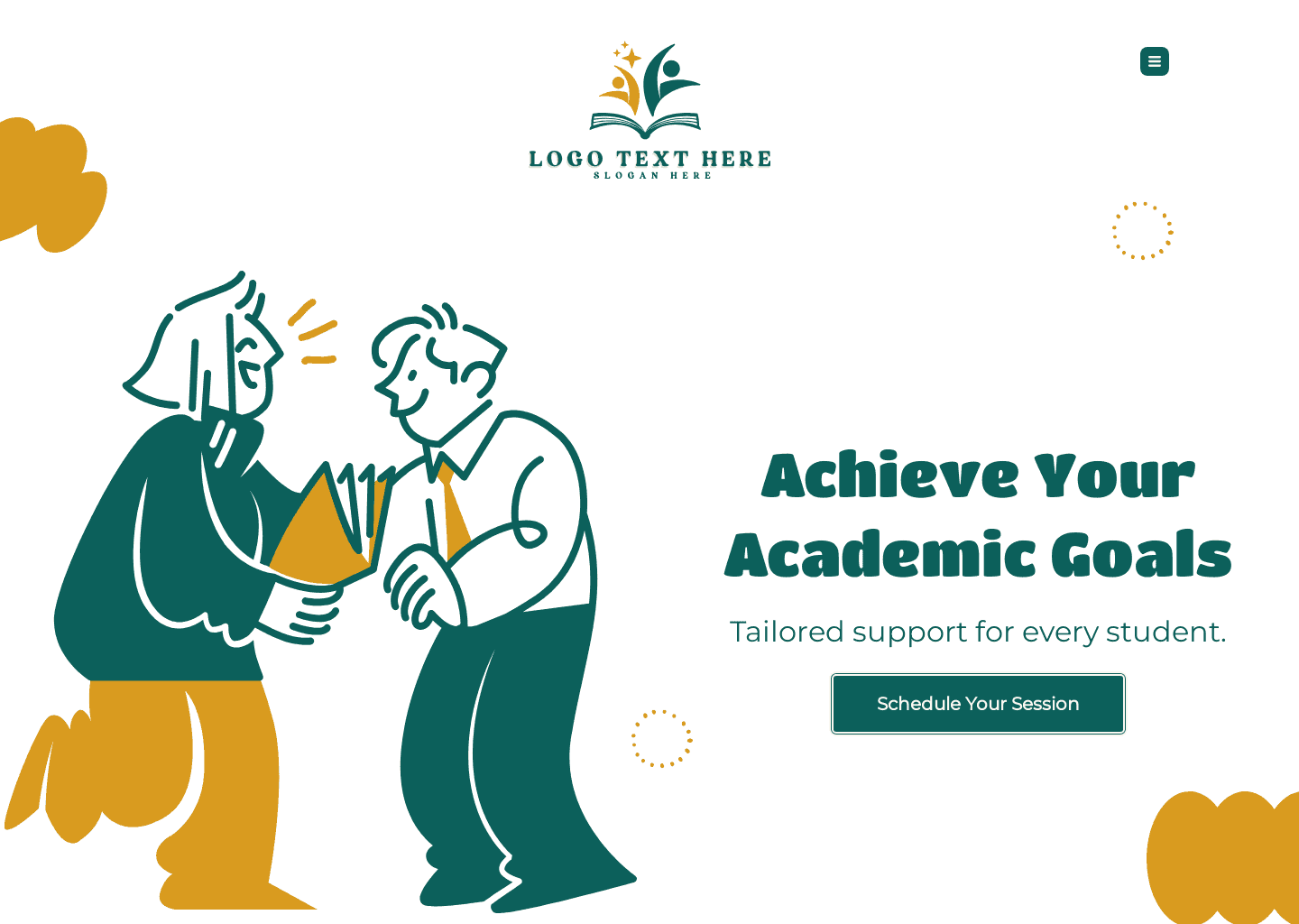Academic Tutoring Class Website Preview