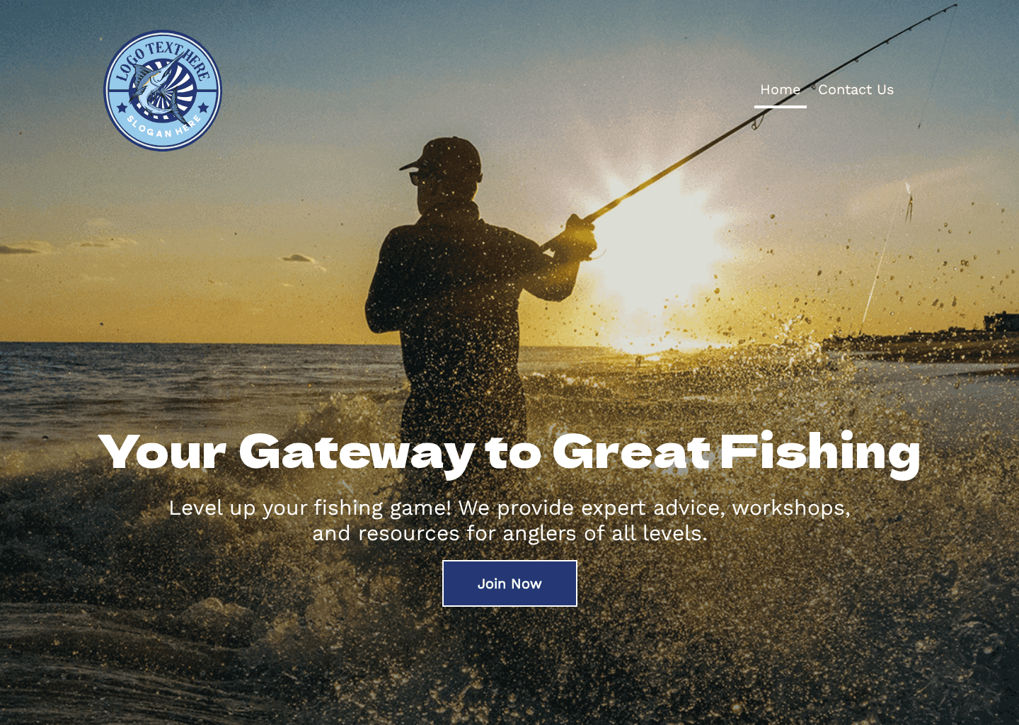Community Fishing Club Website Preview