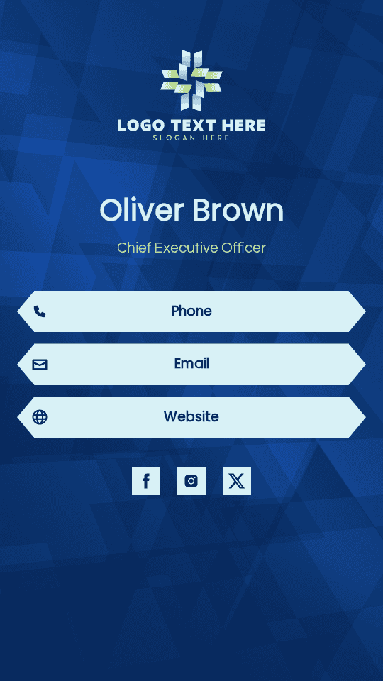 Business Enterprise CEO Digital Business Card Preview