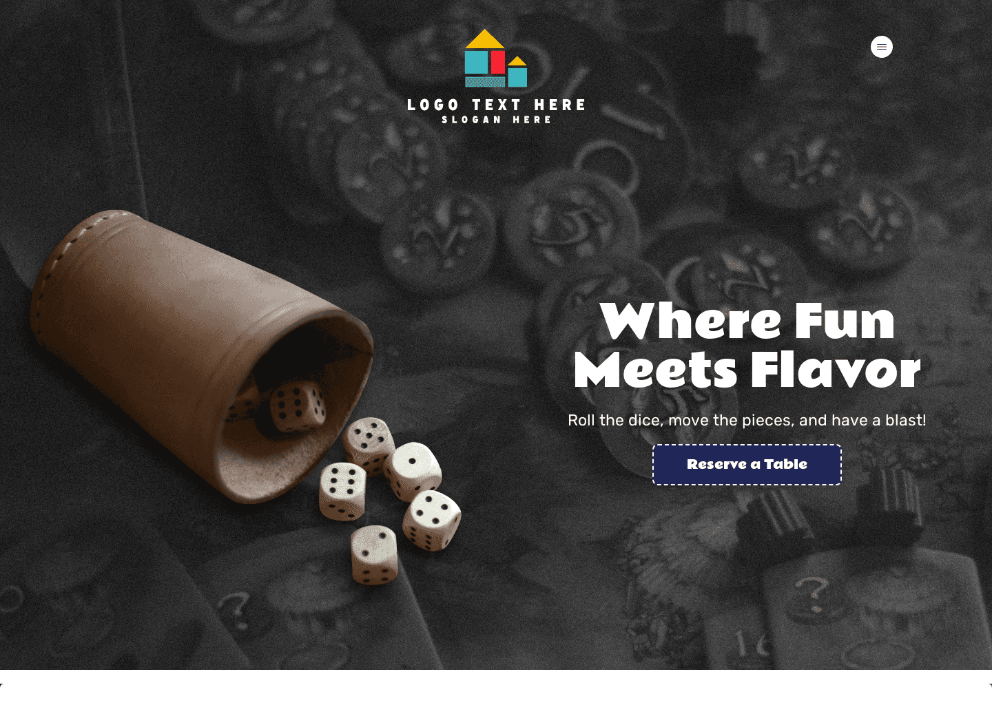 Board Game Cafe Website
