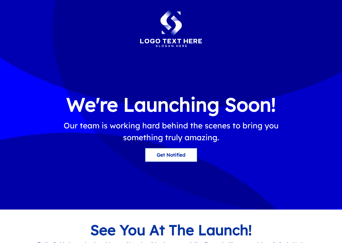 Startup Business Launch Website Preview
