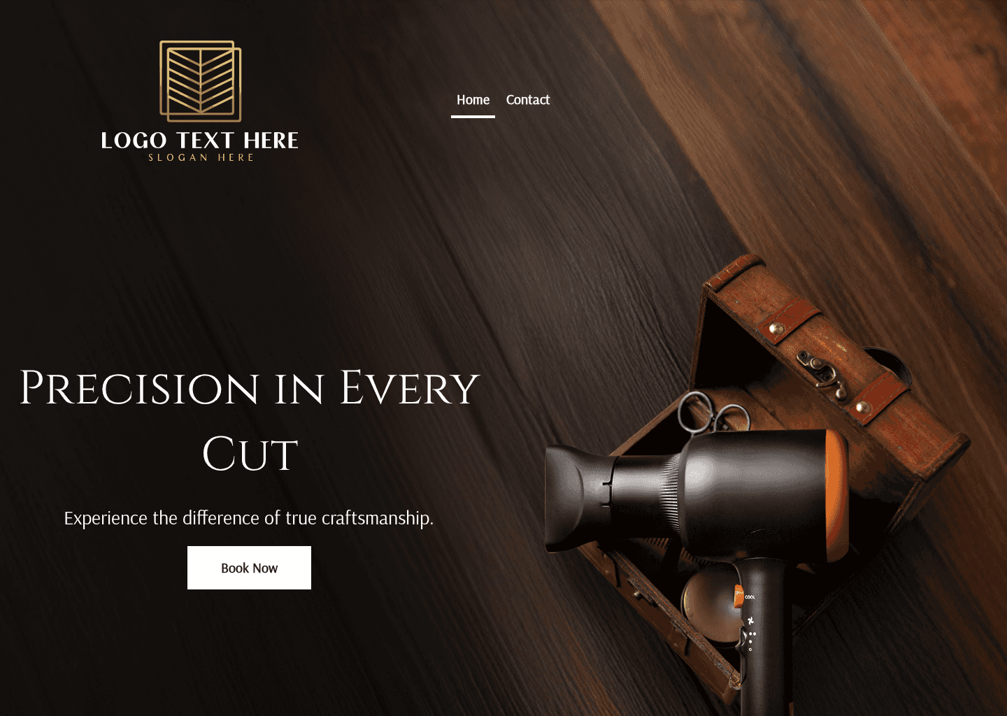 Premium Barber Shop Website Preview