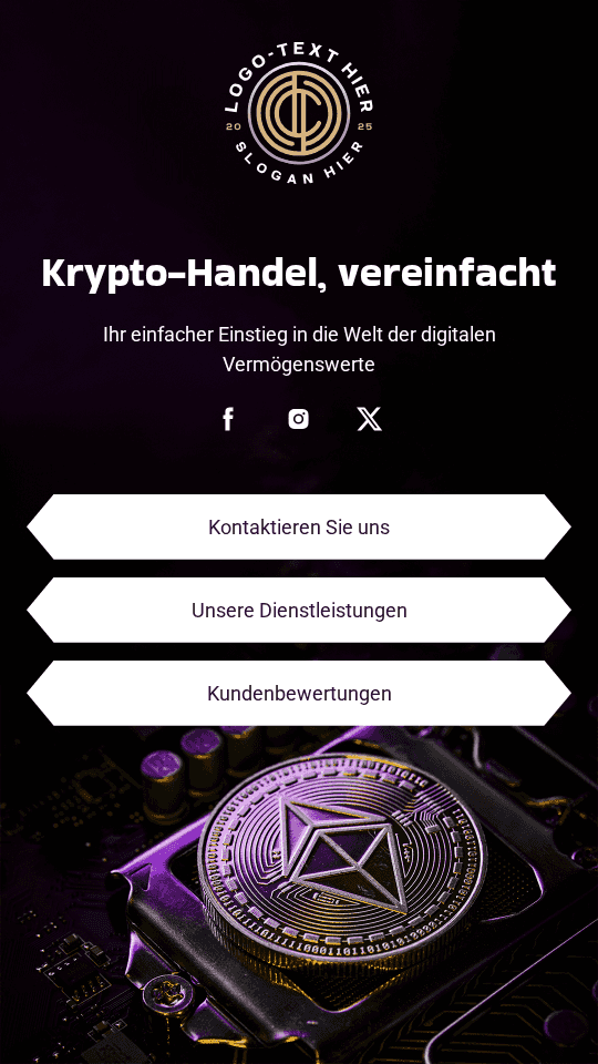 Digitale Krypto-Börse Link in Bio