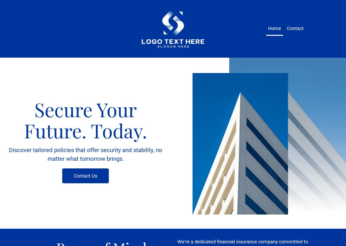 Life Finance Insurance Website Preview