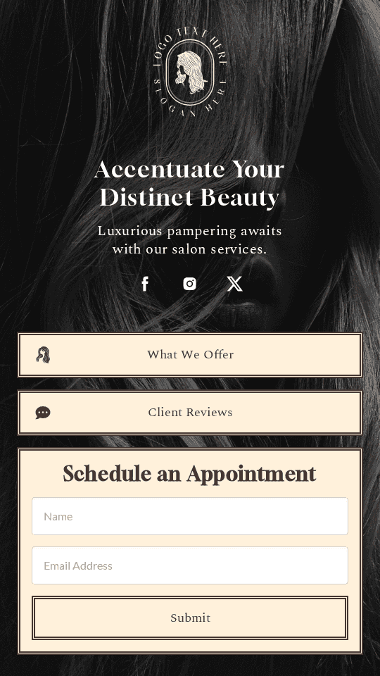 Hair Beauty Salon Link in Bio