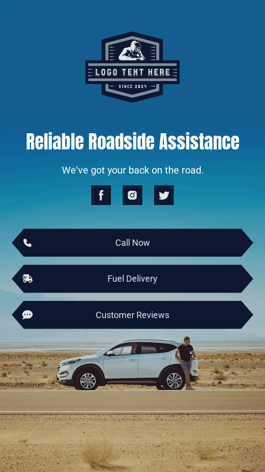 Vehicle Roadside Assistance Link in Bio Preview