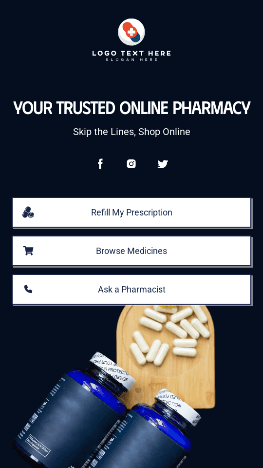 Online Medical Pharmacy Link in Bio