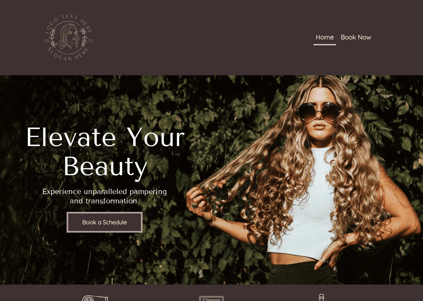 Beauty Hair Salon Website Preview