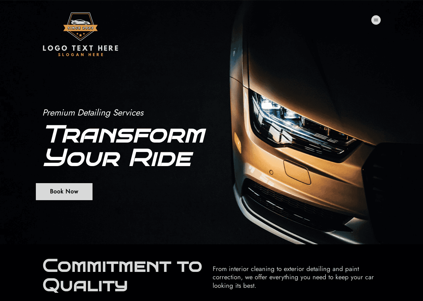 Car Detailing Service Website