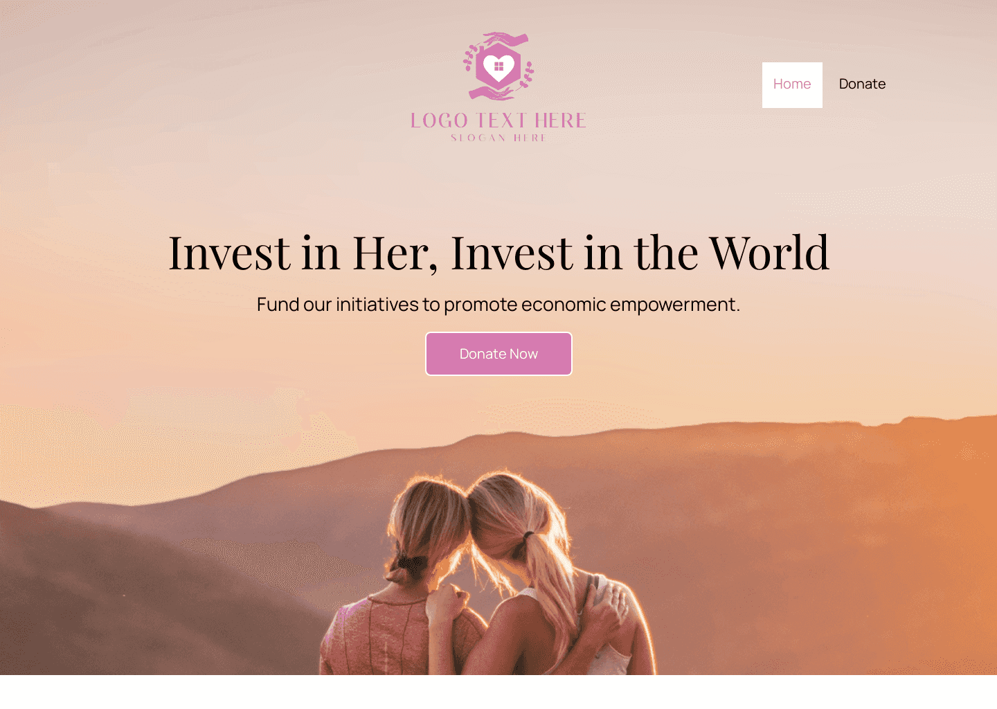 Women Empowerment Charity Website Preview