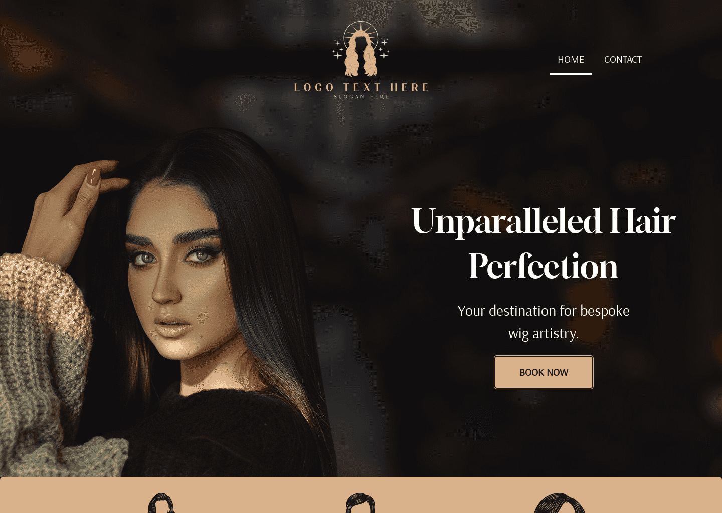 Premium Wig Boutique Website Preview