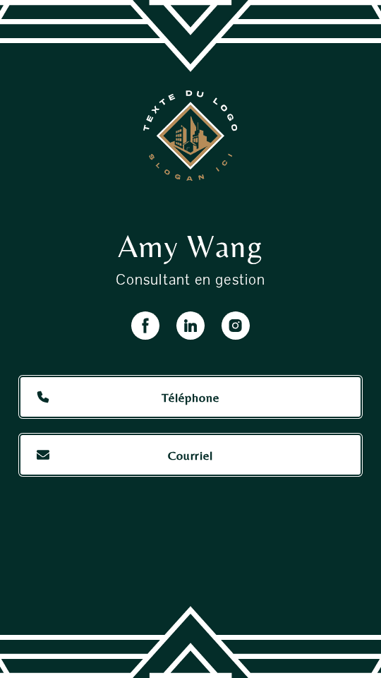 Consultant en management Digital Business Card