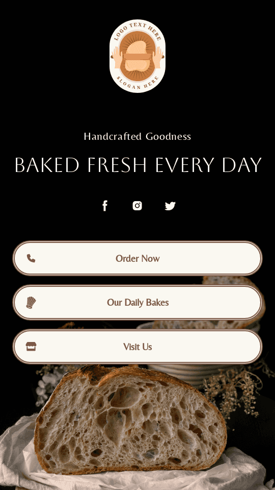 Food Cafe Bio link template