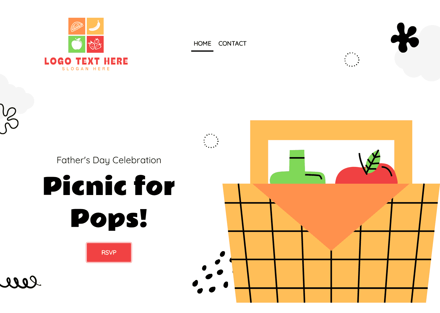 Picnic Event Invitation Website Preview