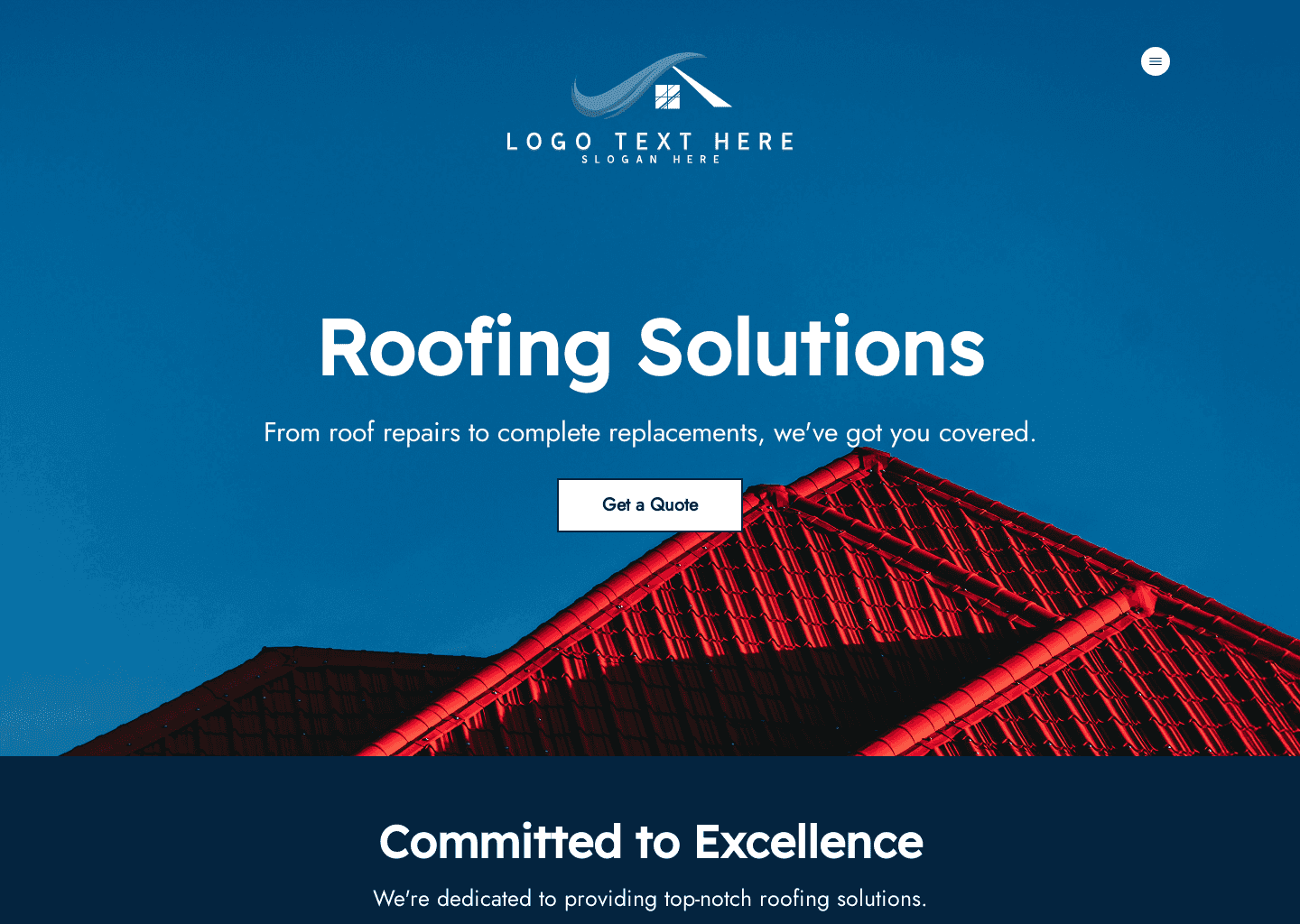 Quality Roofing Solutions Website Preview