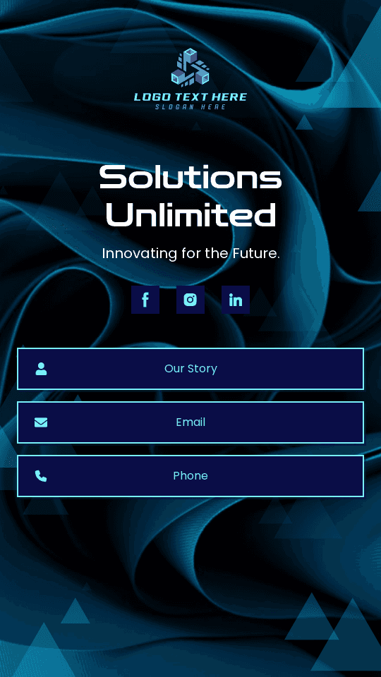 Professional Tech Business Link in Bio Preview