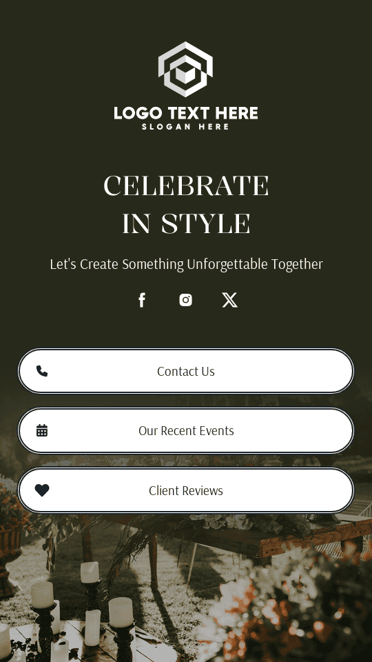 Wedding Festival Organizer Link in Bio Preview