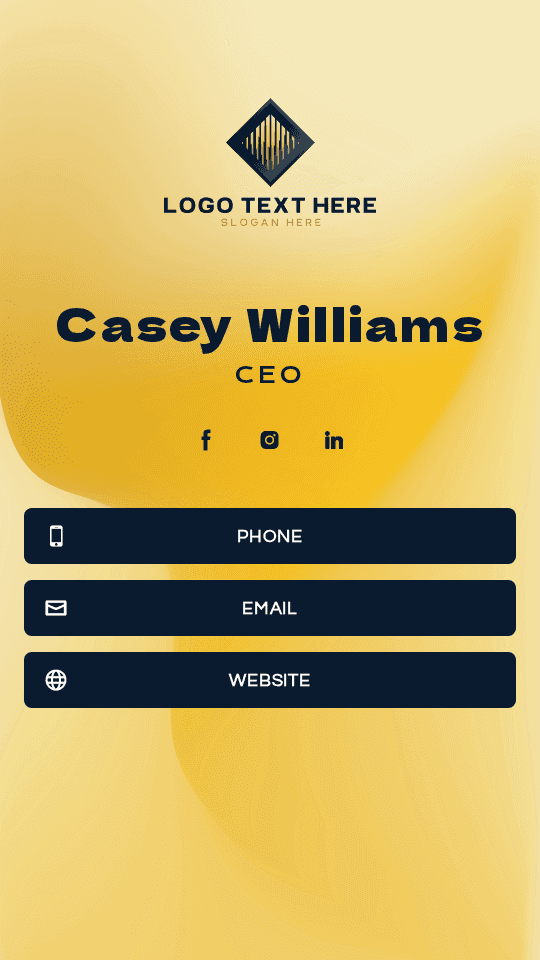 Corporate Enterprise CEO Digital Business Card Preview
