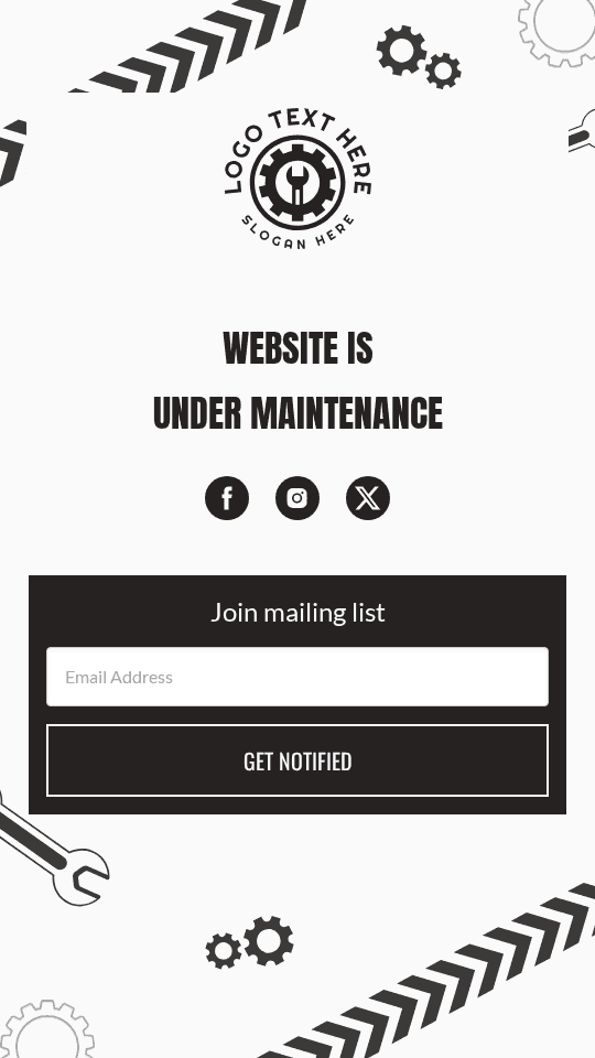 Website System Maintenance Link in Bio Preview