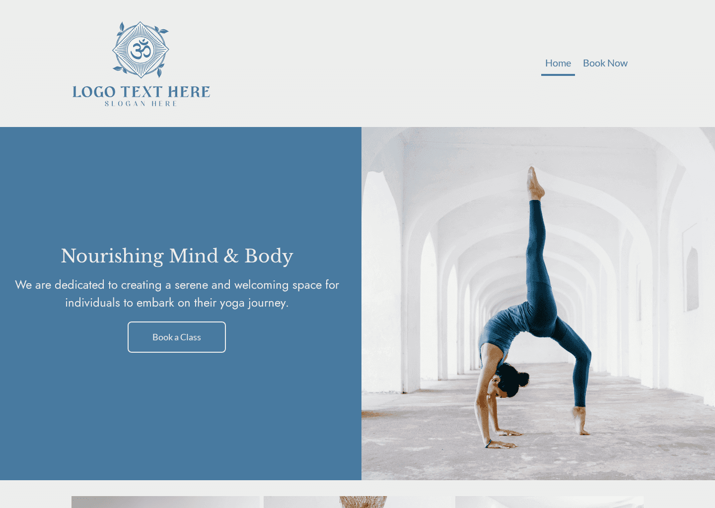 Nourish Mind and Body Website Preview