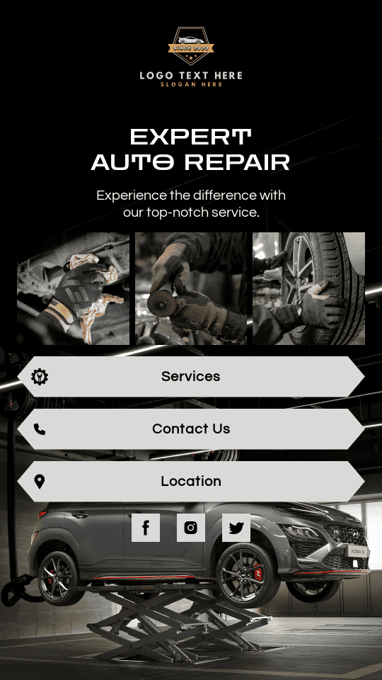 Auto Repair Service Link in Bio Preview